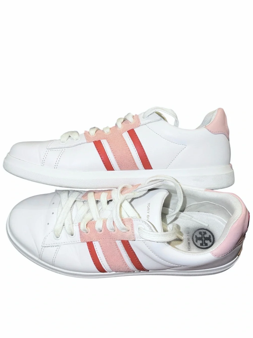 Tory Burch Howell T-Saddle Court Sneakers Size 9.5